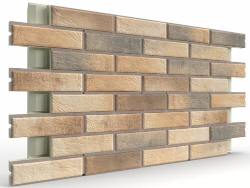 Купить клинкерные термопанели с плиткой Element Klinker Loft Brick Masala